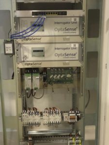 OptaSense equipment installed in rack