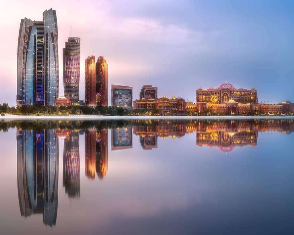 Skyline view of Abu Dhabi, UAE