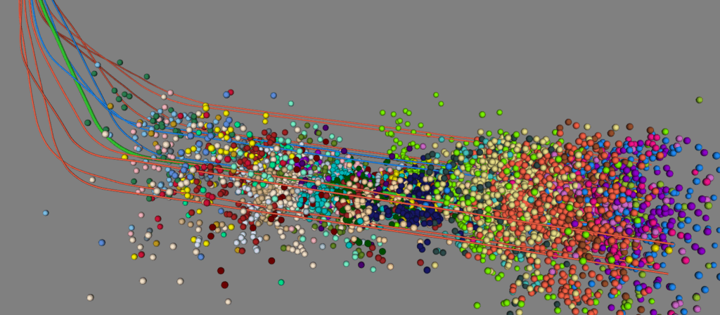 Microseismic mapped events