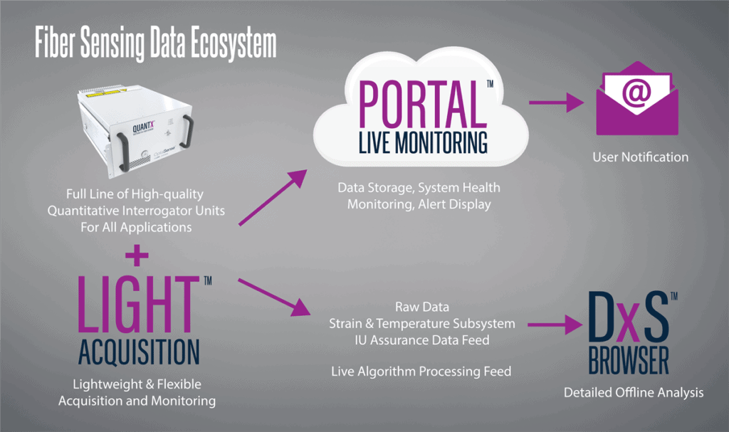 DAS Ecosystem Graphic | Simplified Fiber Sensing Data with Light Acquisition™