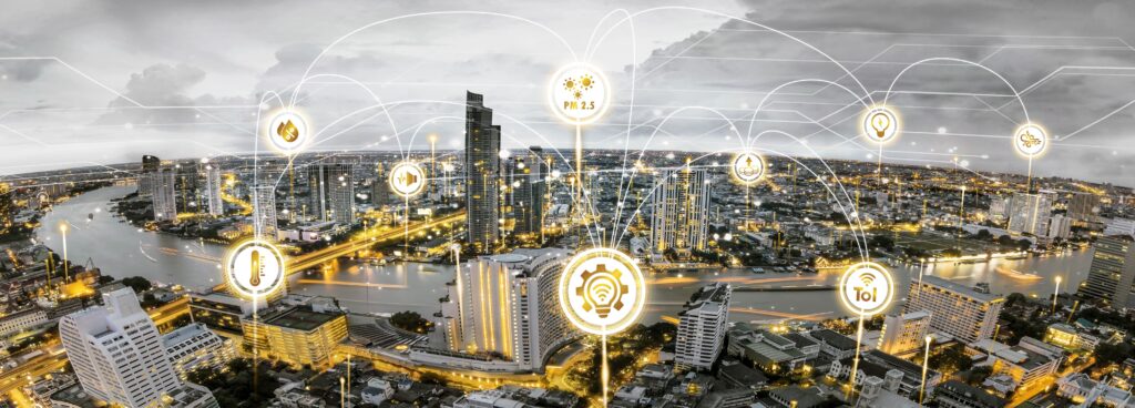 Smart City With Connected Grid